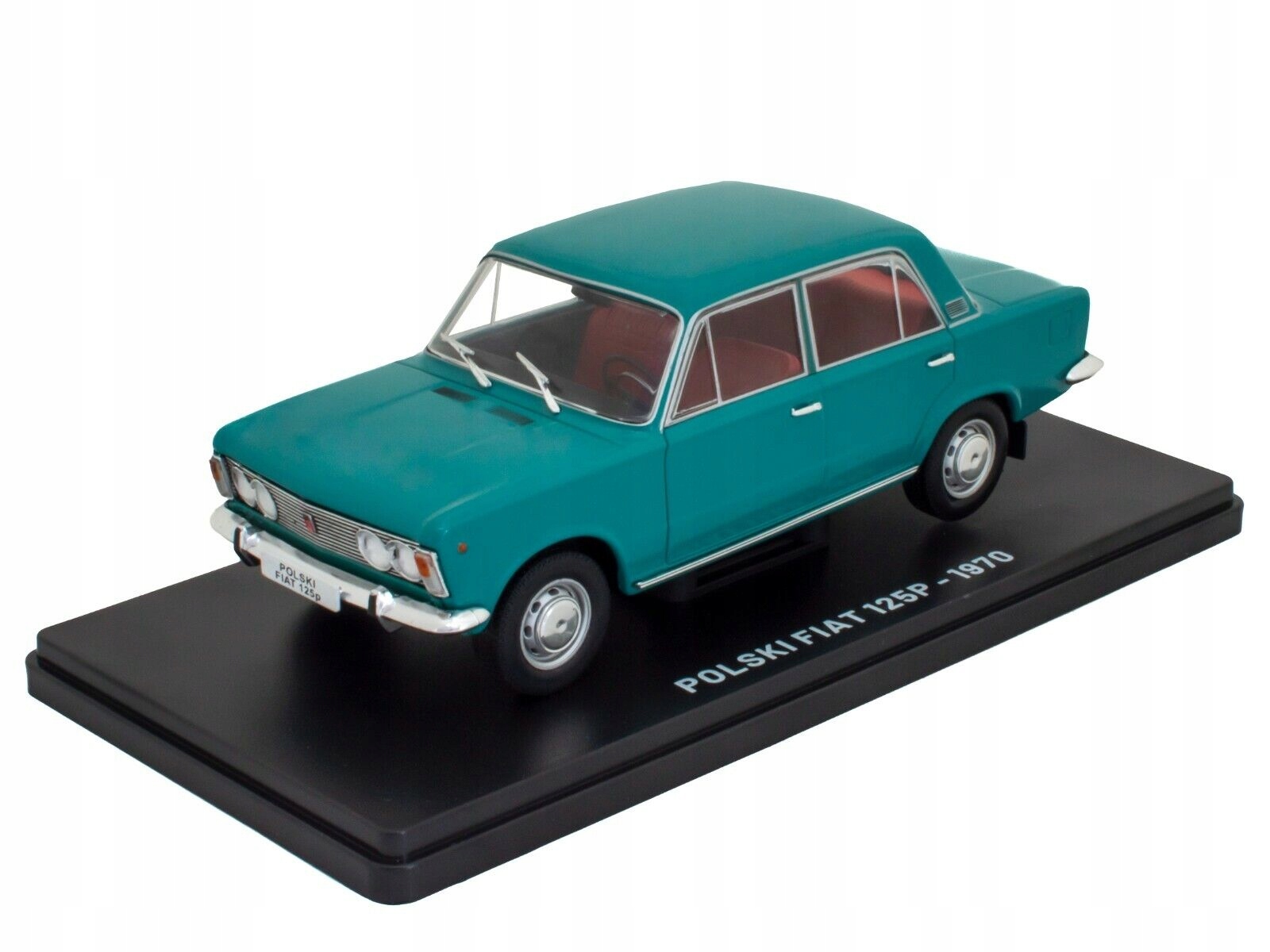 Fiat 125p 125 P Polski Prl 1970 Green Hachette 1:24 Zielony Model Samochodu