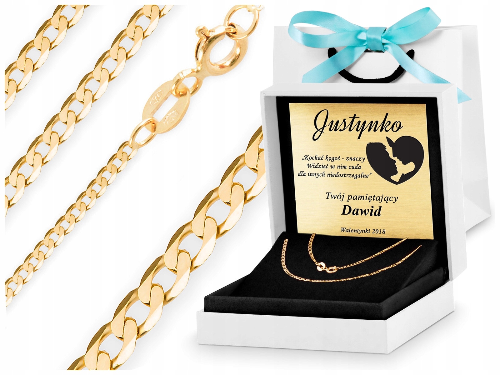 

Złoty Łańcuszek Łańcuch 585 Pancerka 45 CM ZL60