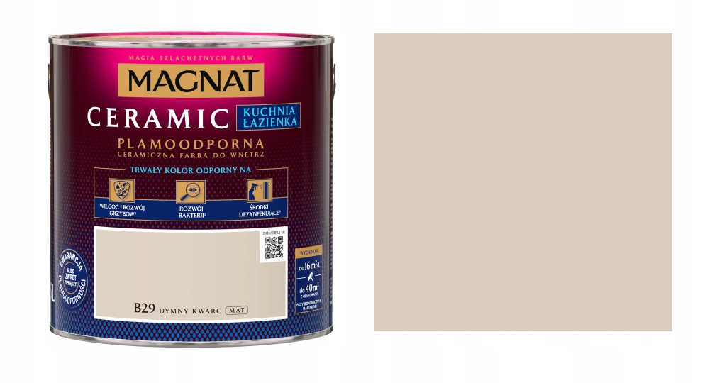 Magnat Ceramic Kuchyně Koupelna 2,5L B29 Kouřový Křemen Barva