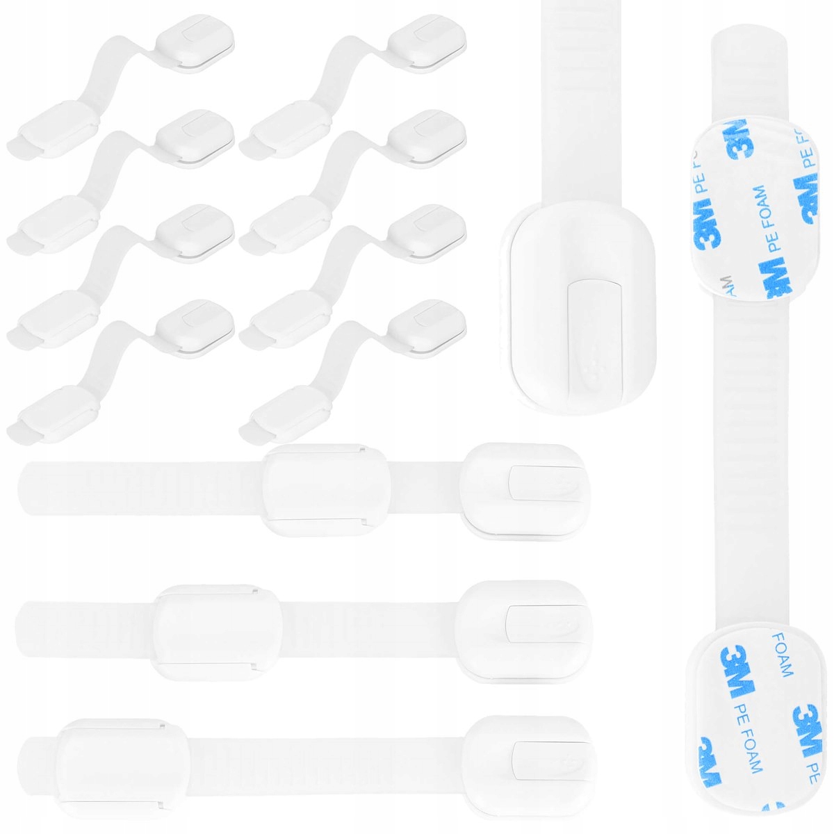 

8x Zabezpieczenie Blokada Drzwi Lodówki Szafki 3M