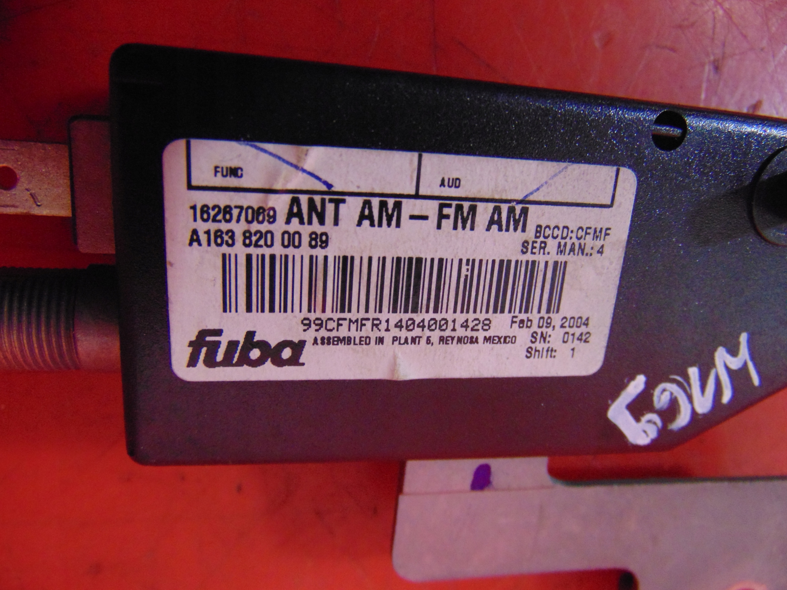 MERCEDES ML W163 LIFT 02- module amplifier ANTENY A1638200089