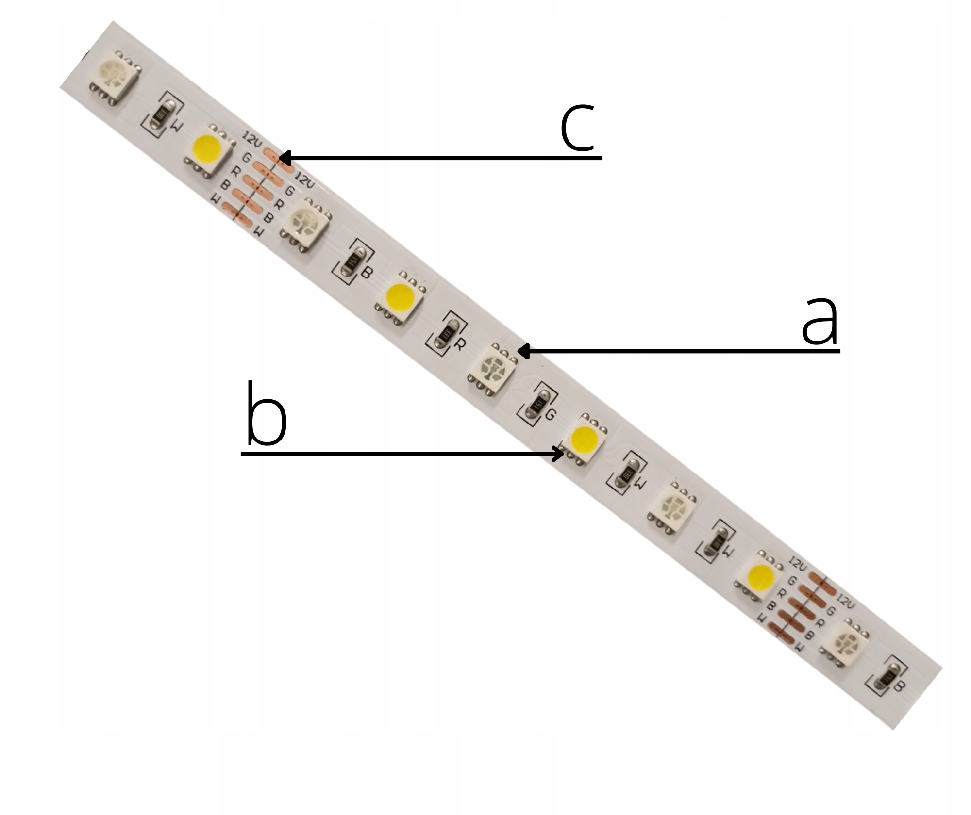 Taśma LED RGB + neutralny 16m z pilotem dotykowym Moc 115 W