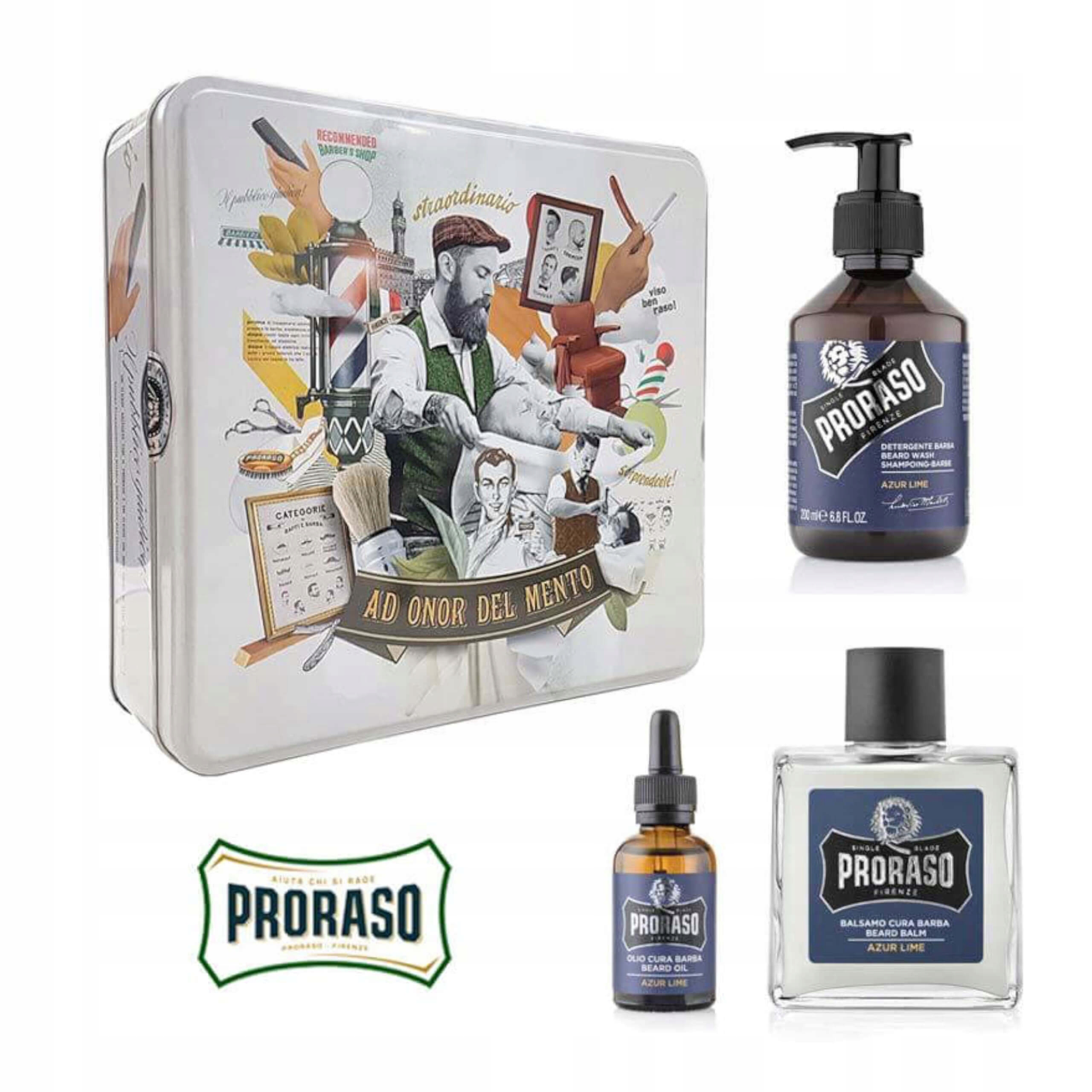 Proraso sada pro péči o vousy Azur Lime