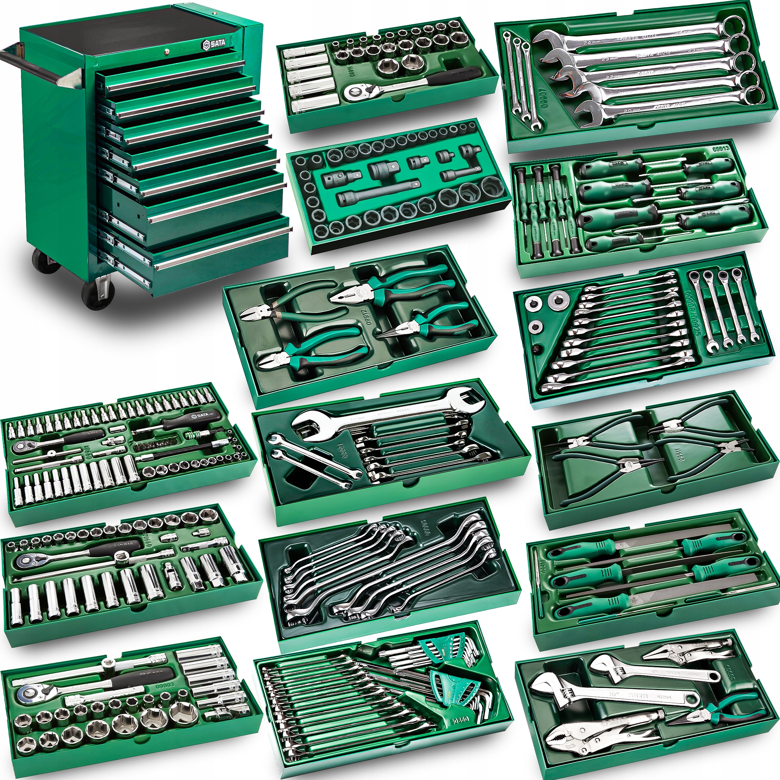 

Sata Wózek Narzędziowy Szafka 299 Elementów