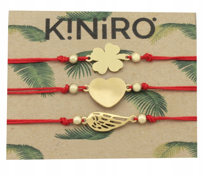 

Bransoletka Czerwona 3 Sztuki Stal Chirurgiczna