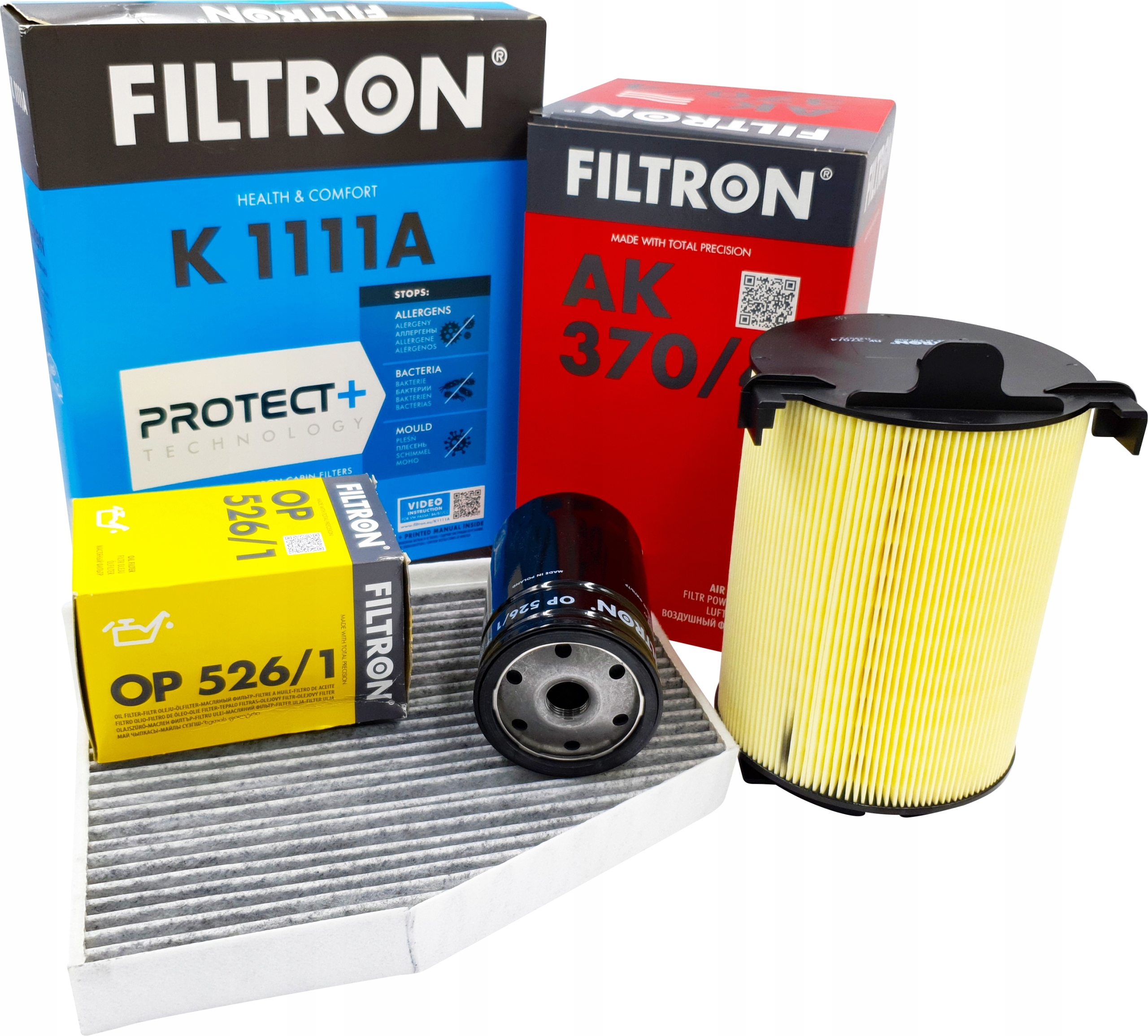 FILTRON ZESTAW FILTRÓW AUDI A3 8P 1.6 102KM