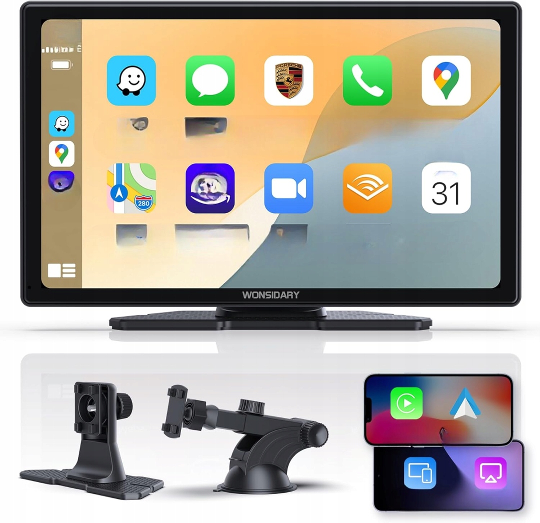 Autorádio Bluetooth Displej Apple Carplay Android Auto Obrazovka 9'