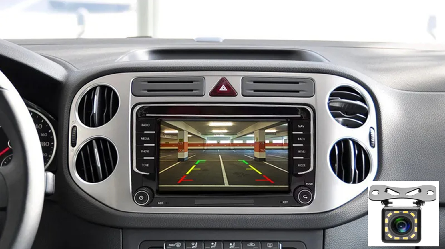 Radio Samochodowe 2 DIN 7" Android Volkswagen Skoda Seat CarPlayAndroidAuto Komunikacja Bluetooth GPS Wi-Fi