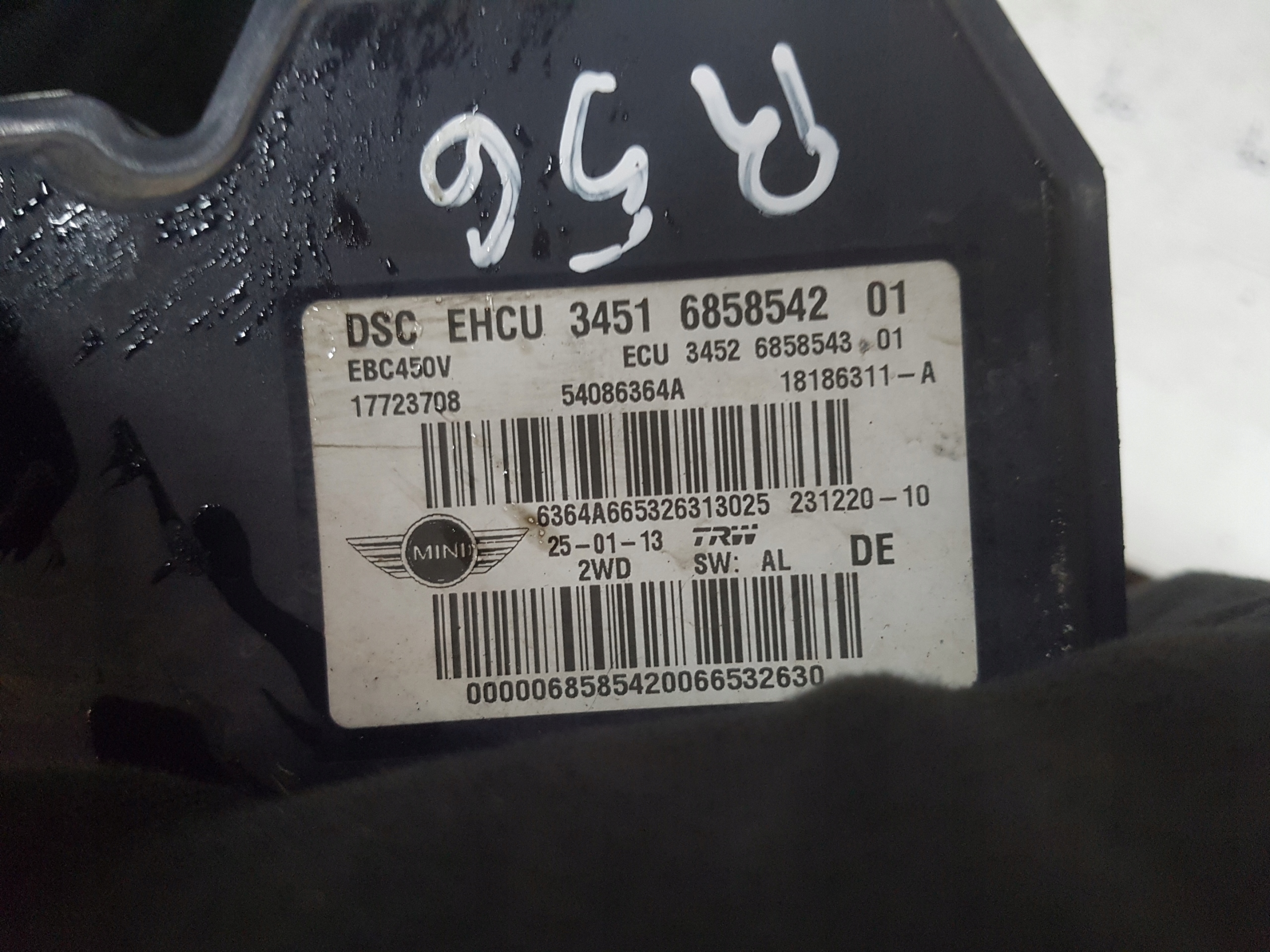 MINI COOPER ONE R56 R55 РЕСТАЙЛИНГ насос ABS 6858542