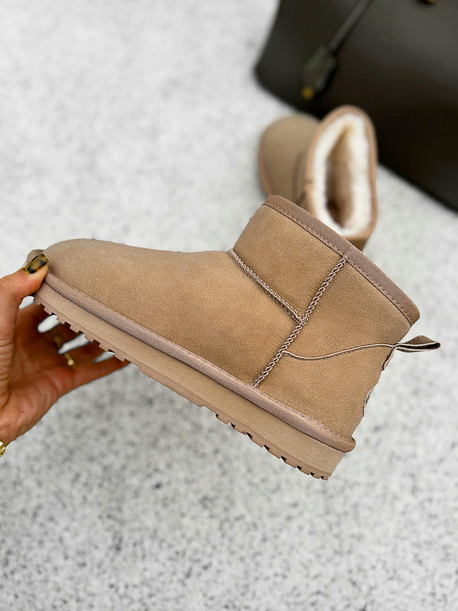 Dámské sněhule Cushy Olavoga béžové 39