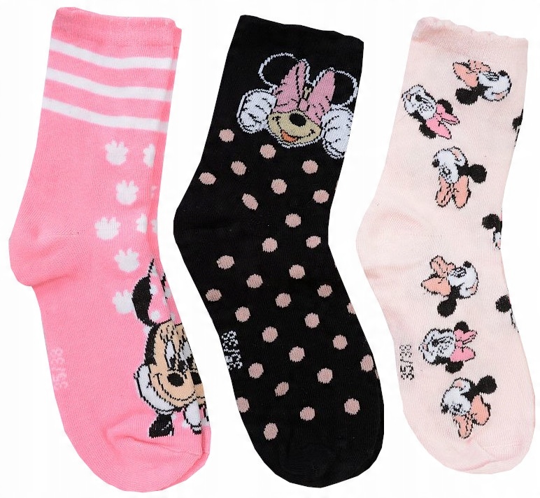 

Minnie skarpetki dziewczęce 3-pak 23/26 R074D