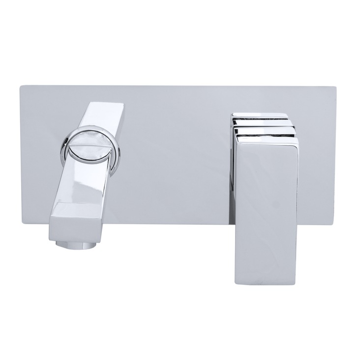 BATERIA UMYWALKOWA ŚCIENNA CHROM ROYAL PODTYNKOWA Kolor czarny