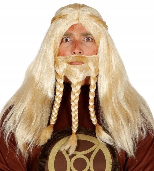 Викинг парика с бородой Wiking Bland Warrior