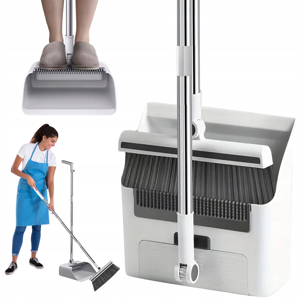 Metla Kartáč Smetáček Leniuch Na Tyči S Lopatkou 3V1