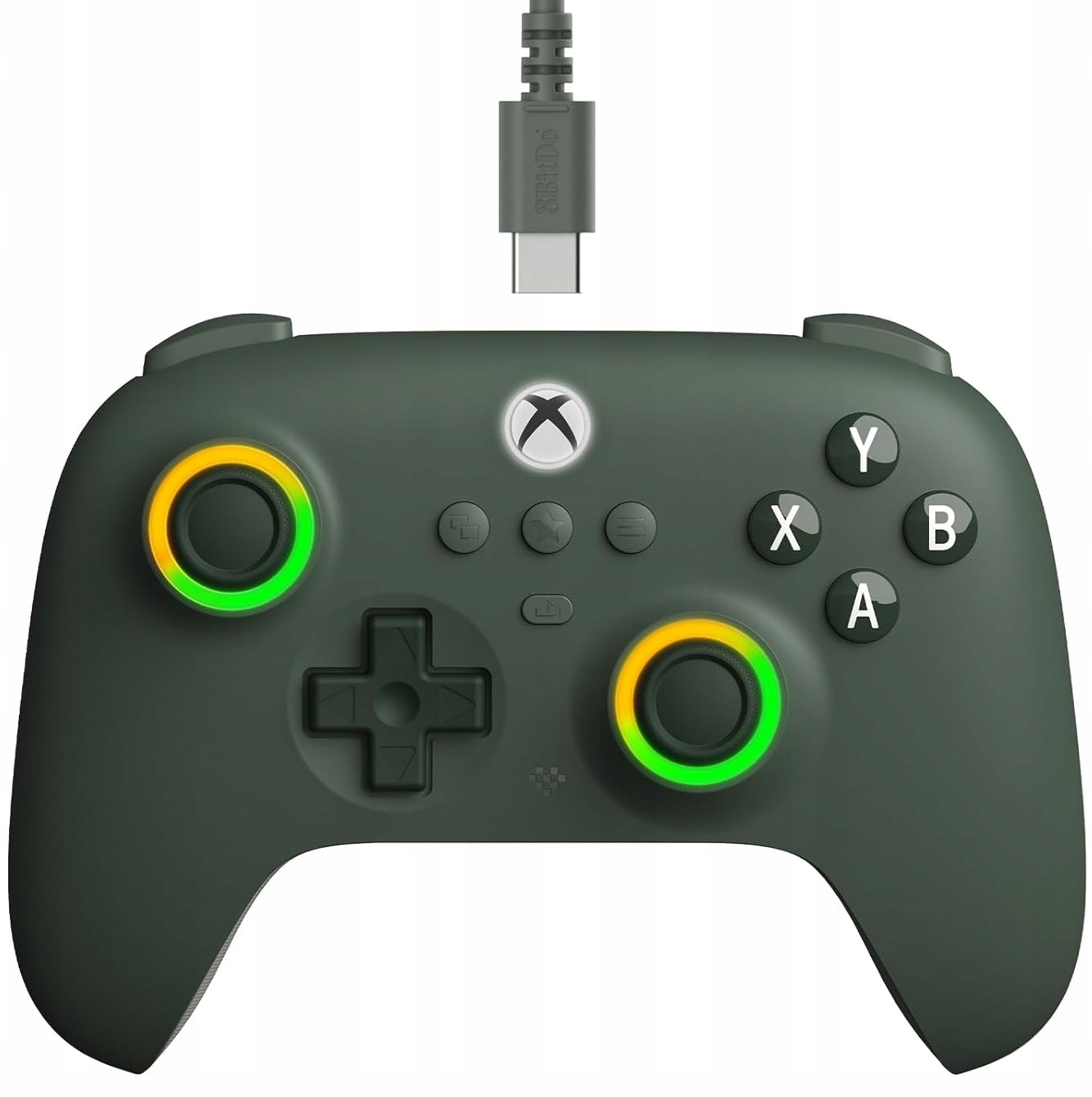 8bitdo Ultimate C Green Hall RGB Pad Przewodowy Xbox One Series X|S PC