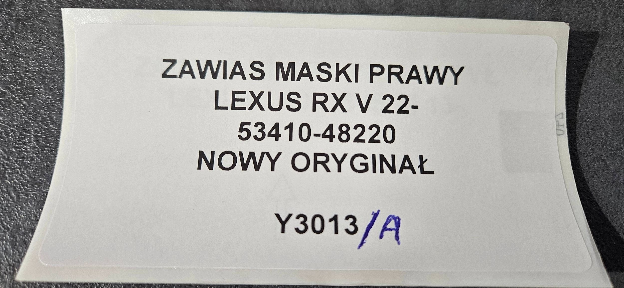 bonnet hinges right side Lexus RX V 5341048220