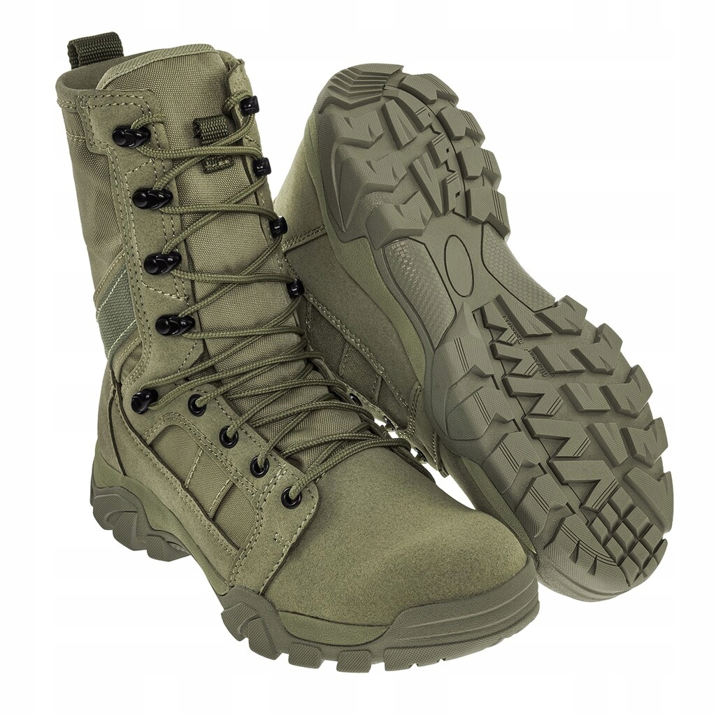 Taktické vysoké trekové boty Brandit Defense Boots Olive 44