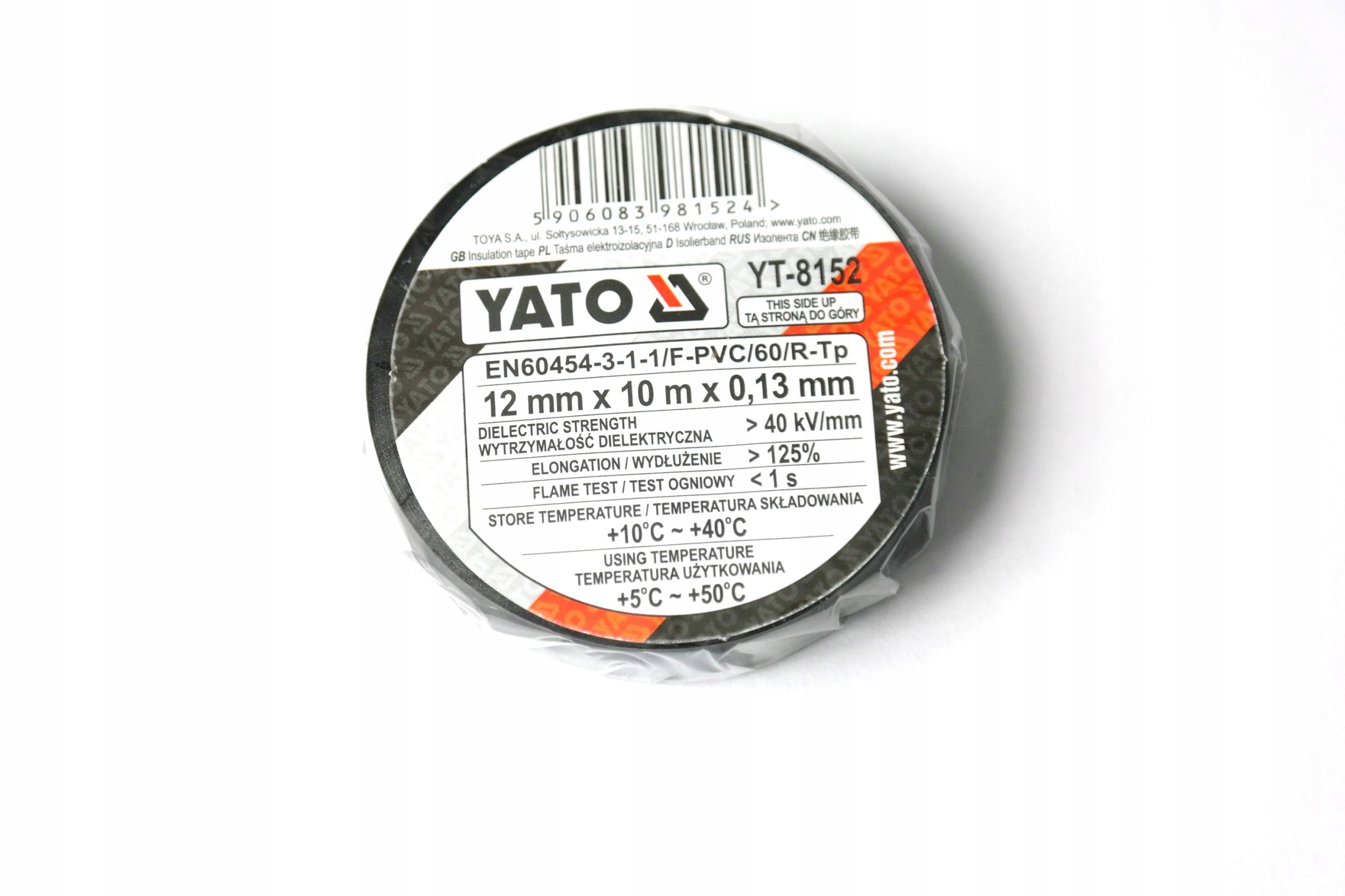 TAŚMA IZOLACYJNA 10 METRÓW Pakiet 2szt. 8152 YATO