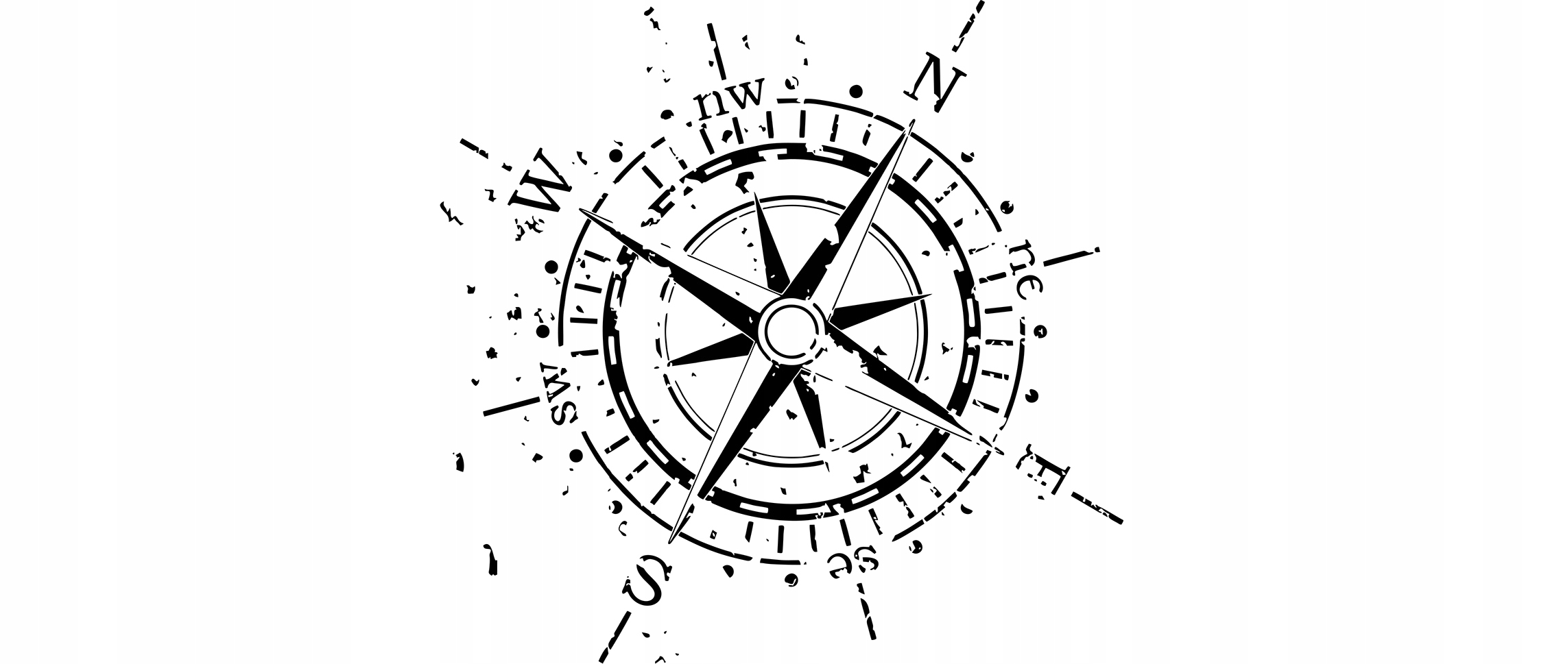 NAKLEJKA NA SAMOCHÓD KOMPAS RÓŻA WIATRU 90 x 90cm Numer katalogowy producenta MG245-1