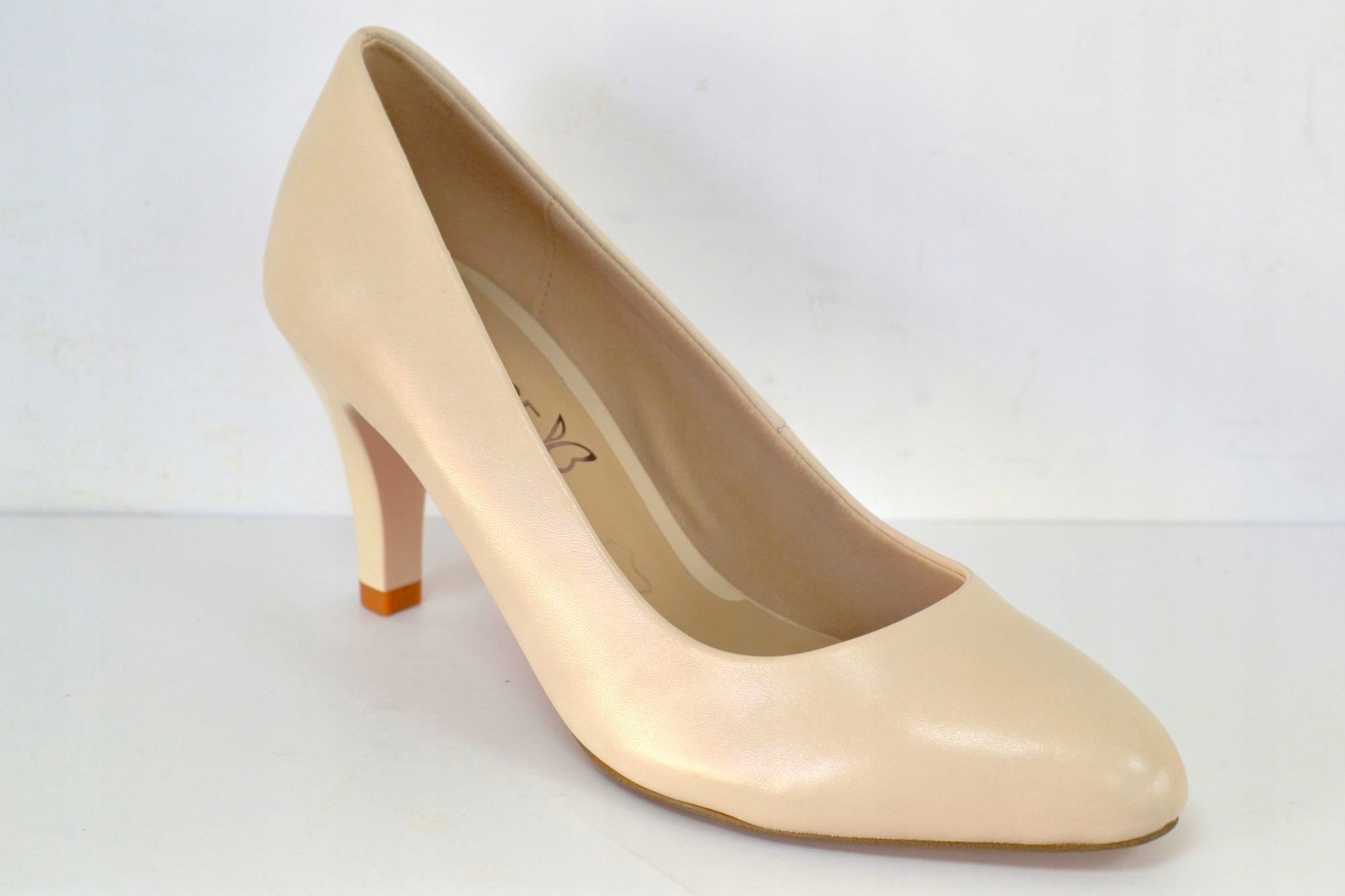 Caprice 22405-42 Ecru Lodičky Na Vysokém Podpatku Vel. 40