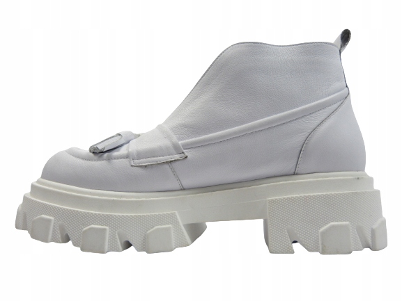 Białe botki sneakersy na traperze R.Polański 37,5 Marka R.Polański