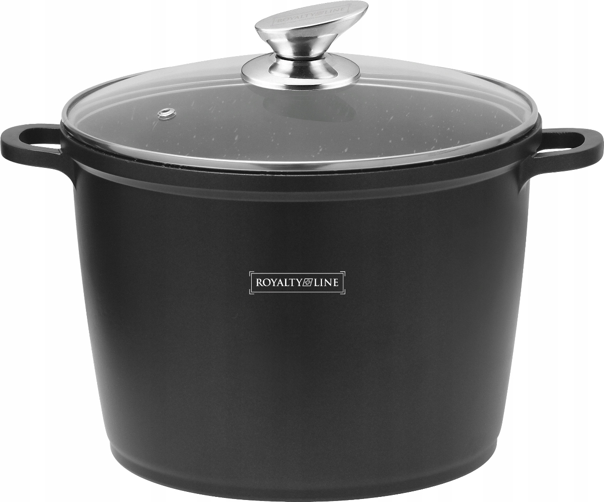 Garnek wysoki Royalty POWŁOKA MARMUROWA 28cm 10,5L