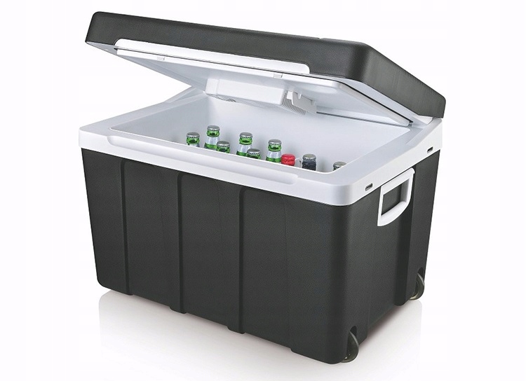 -20°C Lodówka Turystyczna IB-55I Przenośna Mobilna KÓŁKA gumowe 12V 230V Kolor czarny