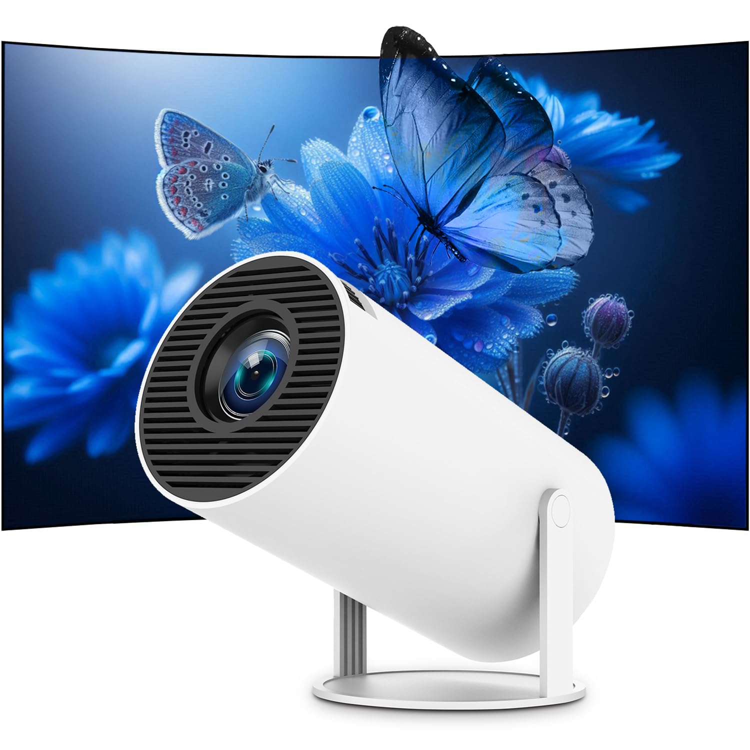 MINI BEAMER Projektor 4K 1080P Full HD WiFi 6 BT5.2 Android Netflix