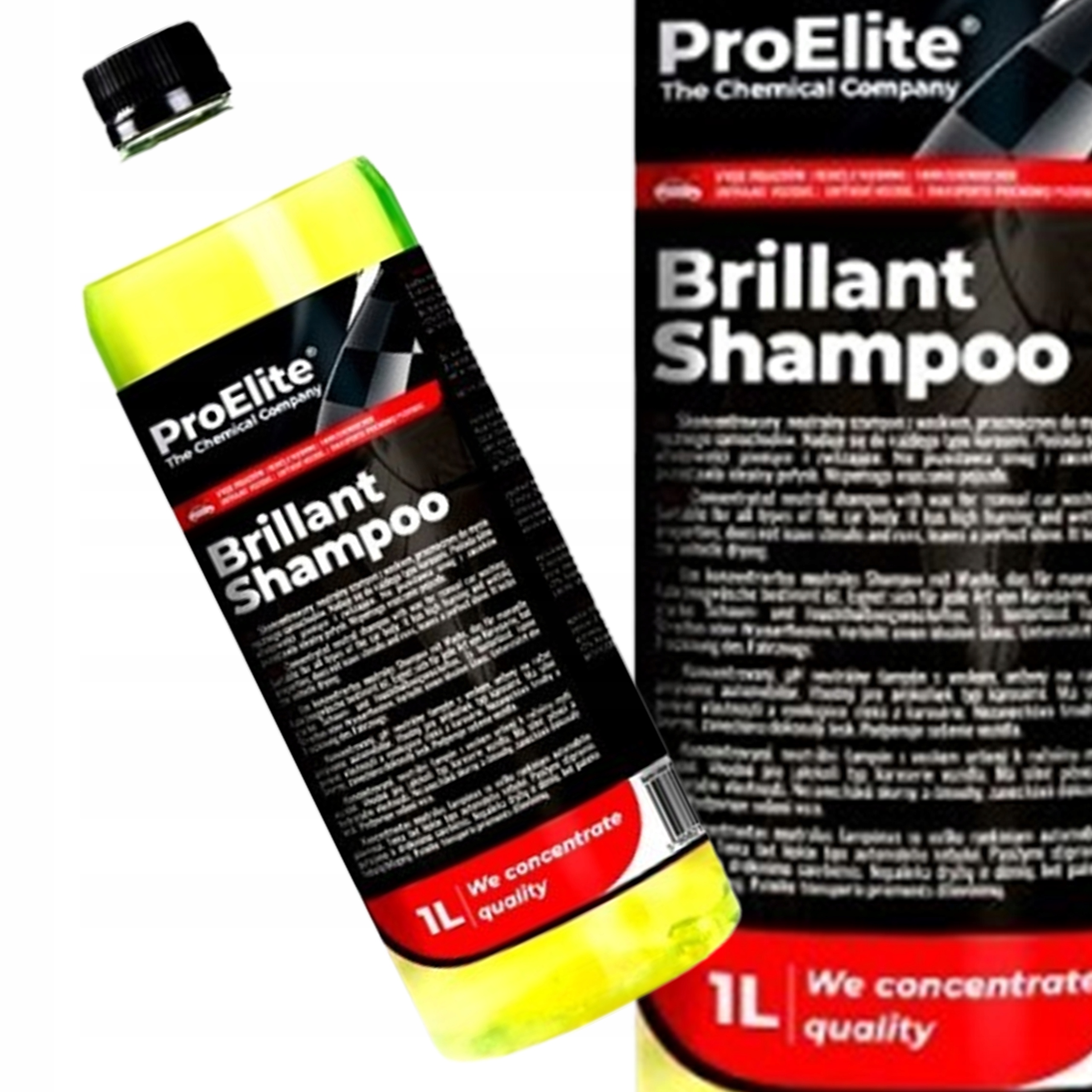 Szampon Samochodowy Z Woskiem, Neutralny Proelite Brillant Shampoo 1 L