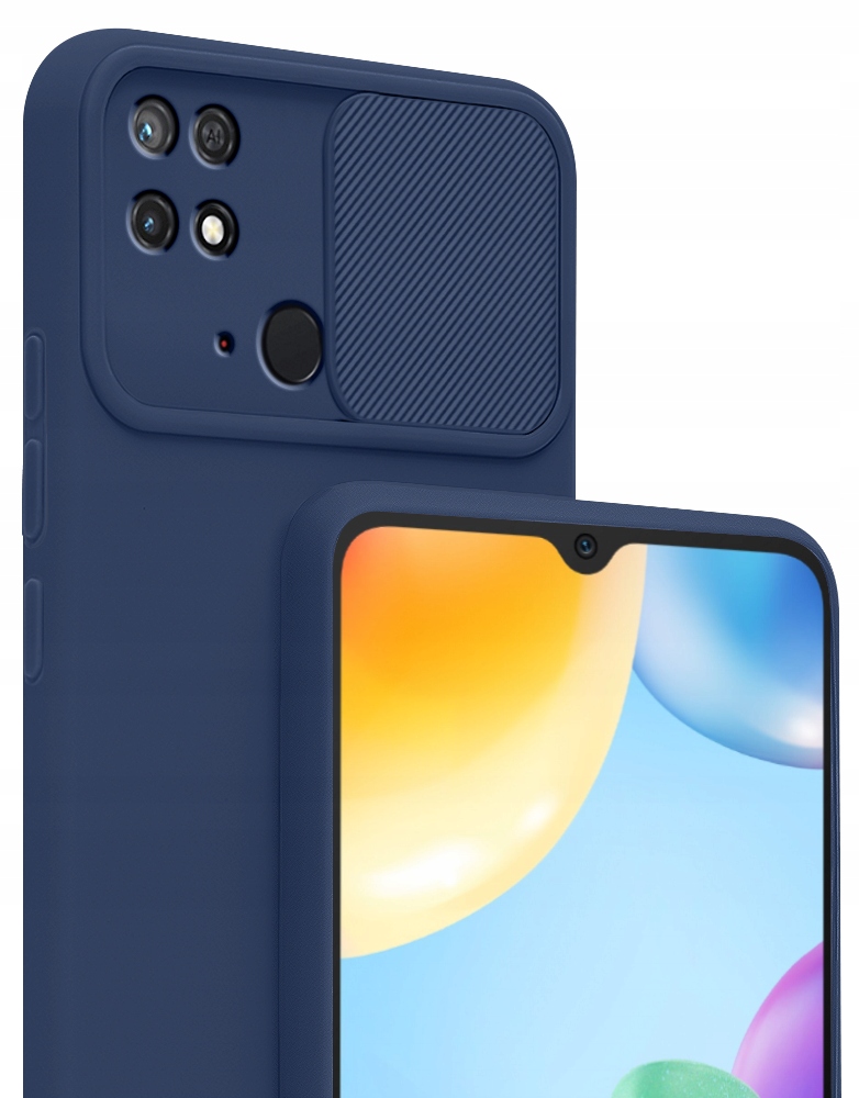 

Etui Silicone CamShield +Szkło do Xiaomi Redmi 10C
