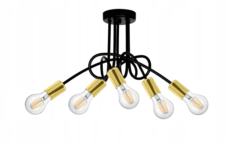 

Lampa Sufitowa ,żyrandol Salonu TOM30-120K/BKZ Led