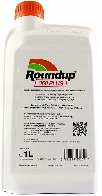 

Roundup 360 Plus 1L Randap na wszystkie chwasty