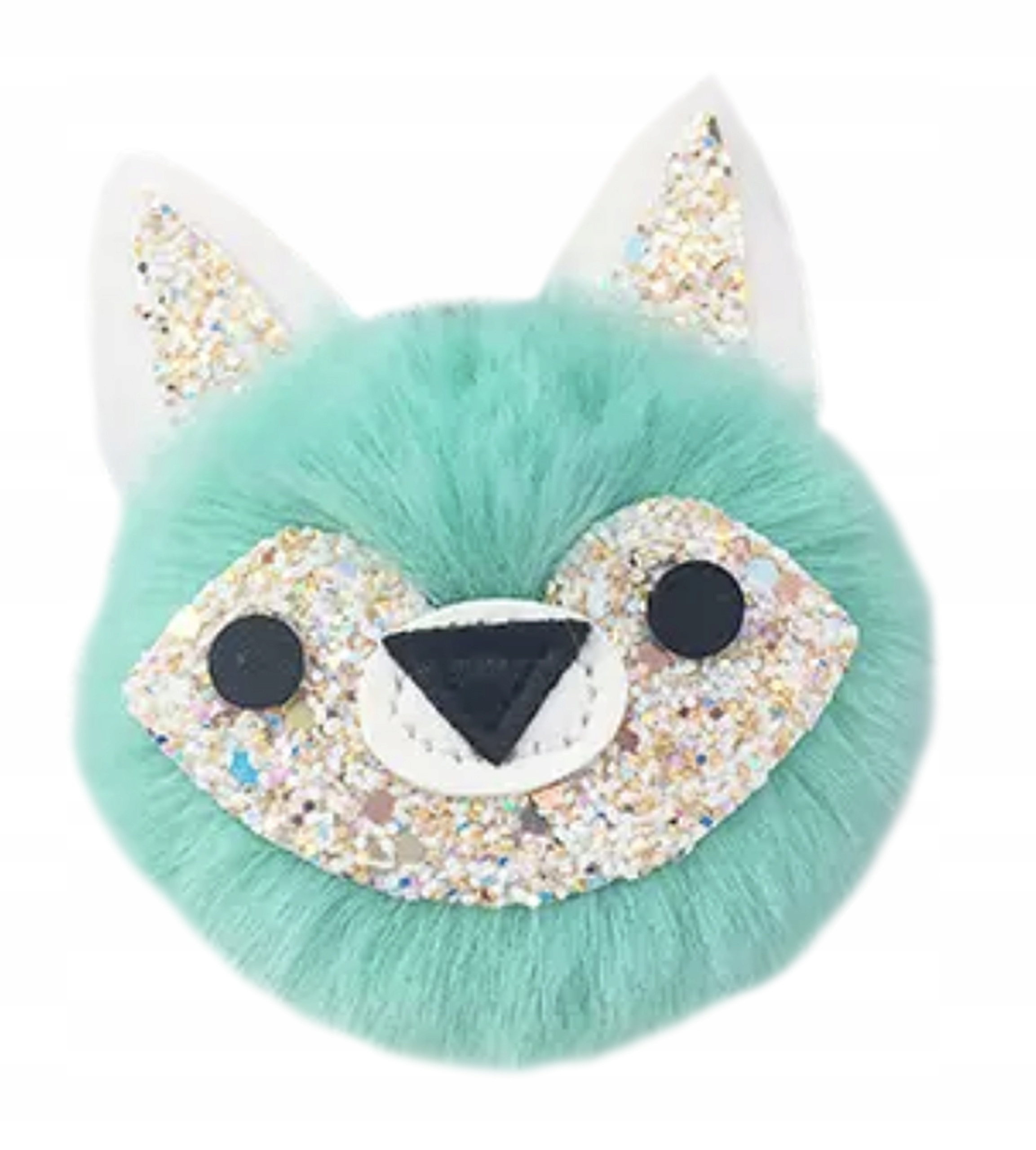 POMPON PIESEK KEYCHAIN BRELOK FUTERKO Cechy dodatkowe karabińczyk maskotka pompon