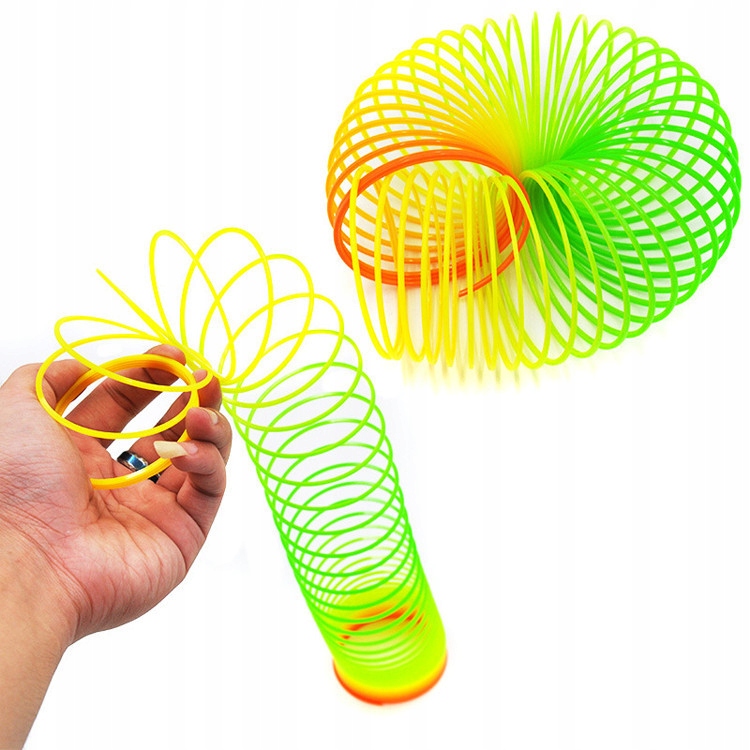 

Sprężynka tęczowa rozciągliwa kolorowa spiralka