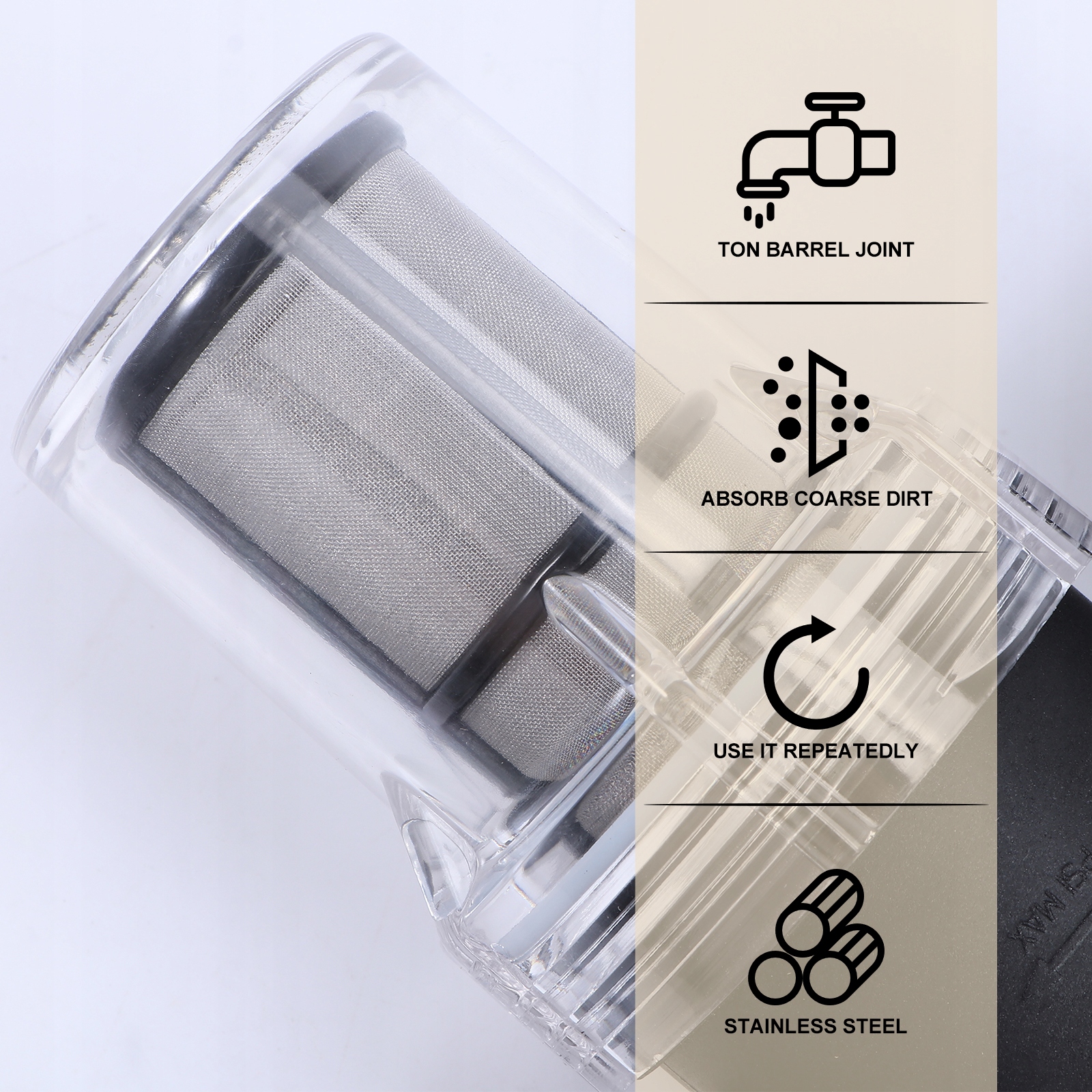 Filtr do zlewu Armatura ogrodowa Kran do węża Ibc Marka bez marki