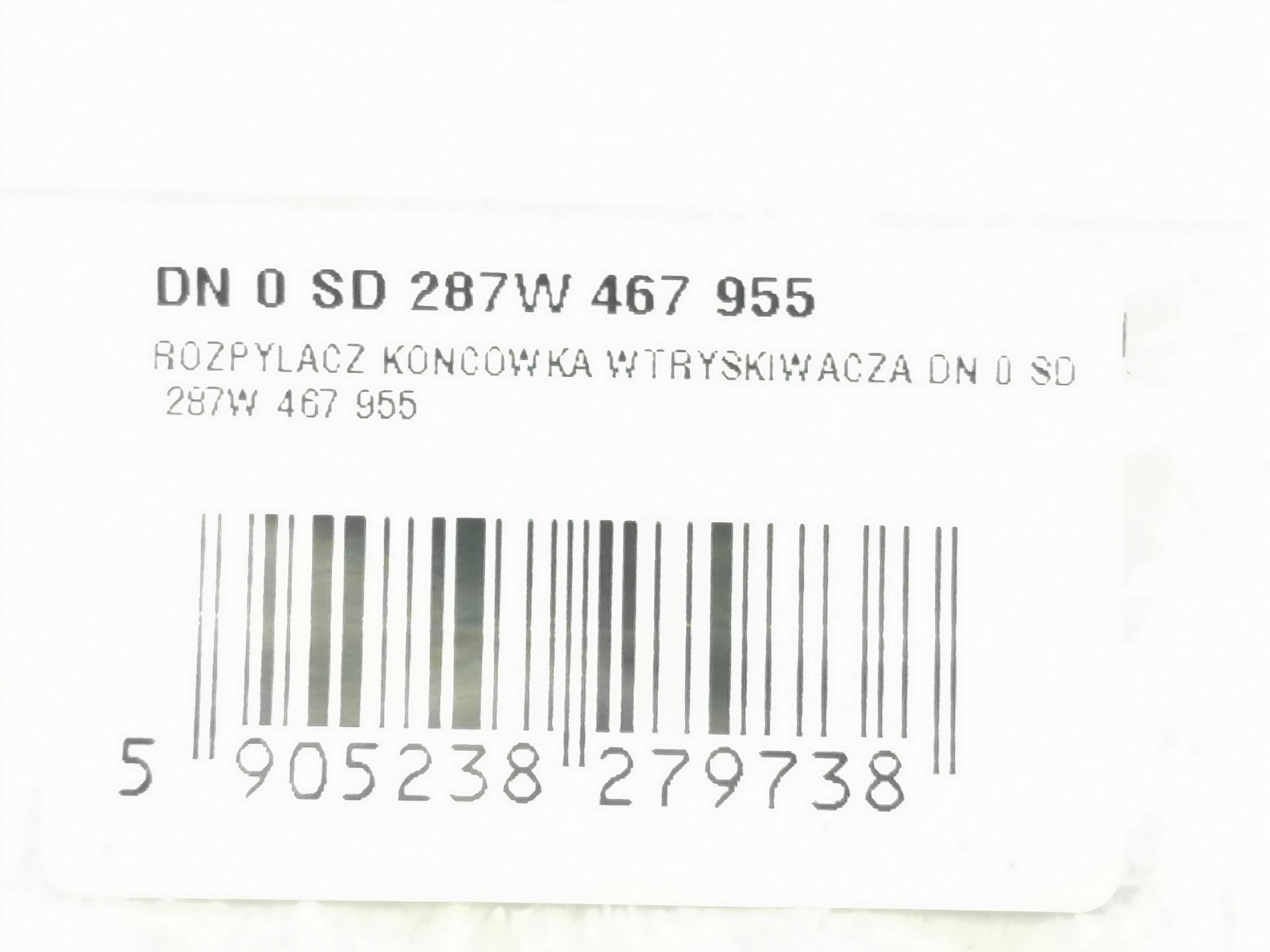 ROZPYLACZ Auspuffblende Einspritzdüse / DN0SD287W467955