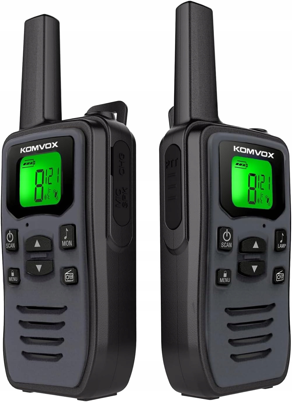 Vysílačka Radiotelefon Vysílačka Komvox GT60 2 Ks Svítilna Pro