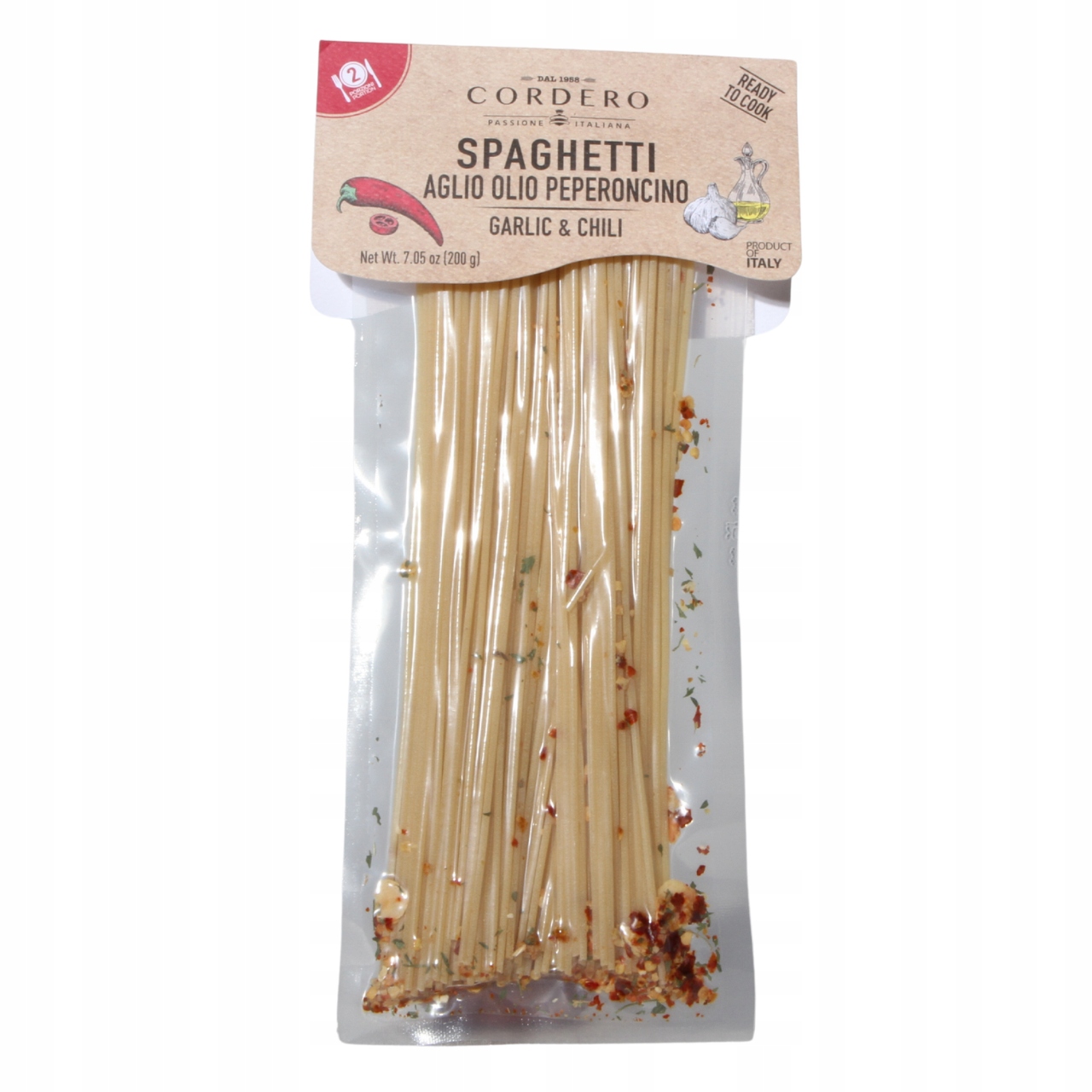 Levně 3X Cordero Spaghetti Aglio Olio Peperoncino Těstoviny 200g Itálie