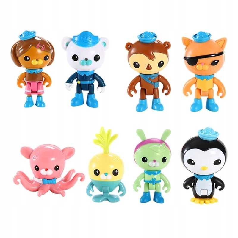 ZESTAW FIGURKI OKTONAUCI OCTONAUTS 8 SZT.