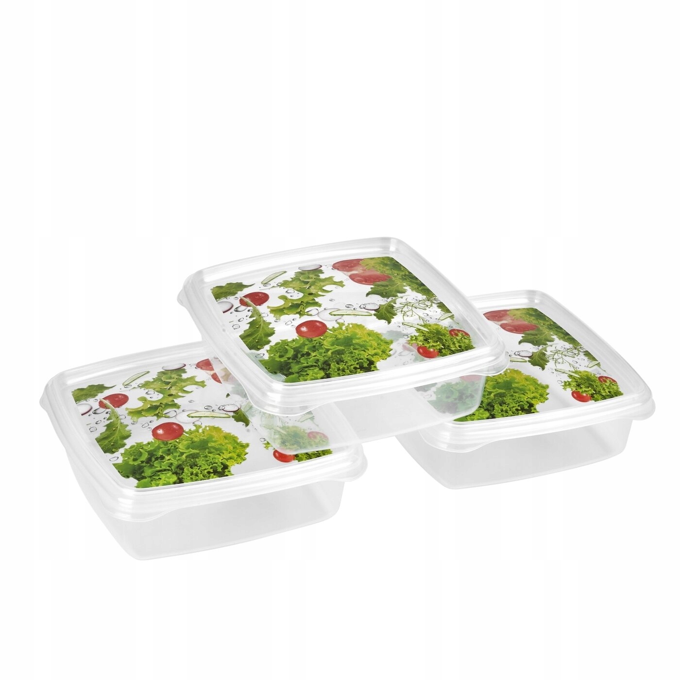 

Komplet 3 pojemników do żywności Hega Life 800 ml