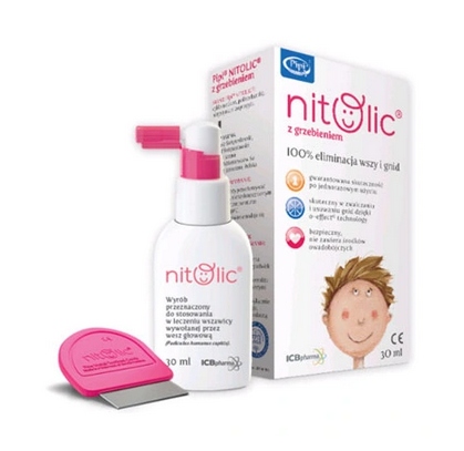 

Pipi Nitolic przeciw wszawicy (30ml+grzebień)