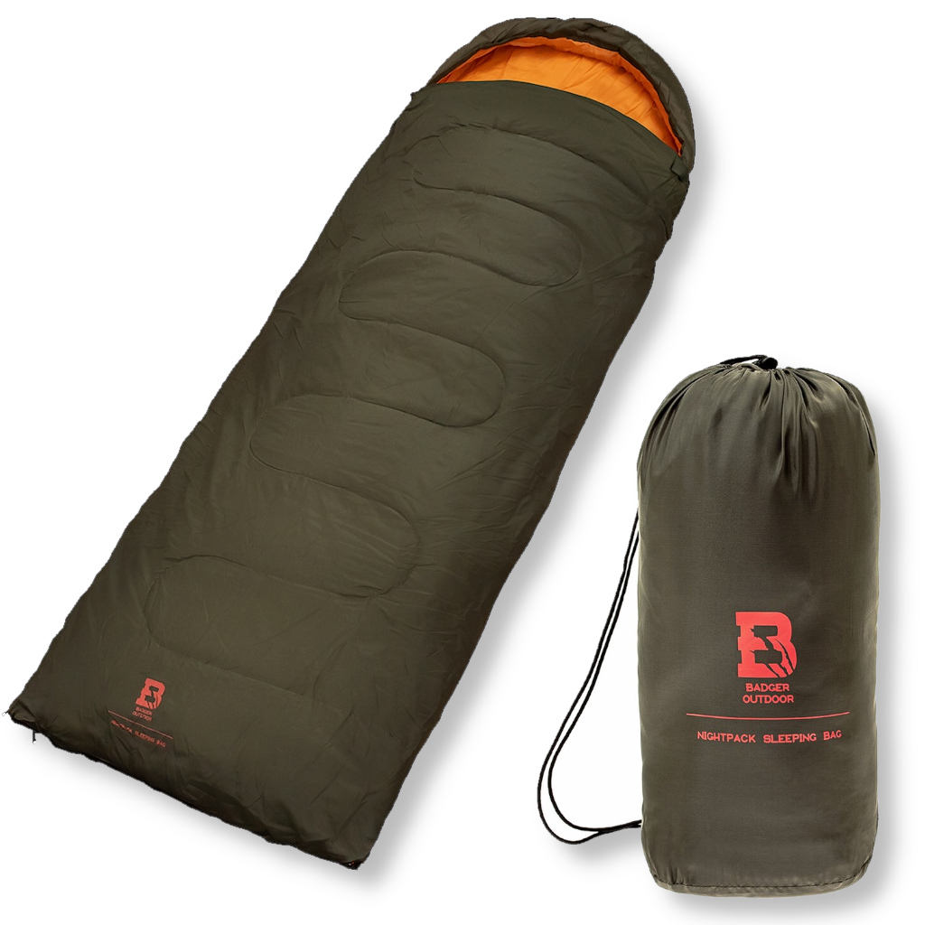 Turistický spacák s teplým lehkým obalem Badger Outdoor Nightpack levý