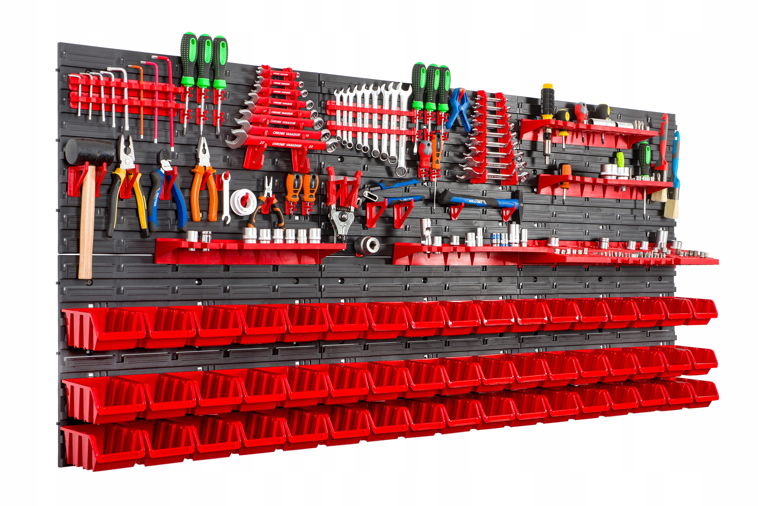 TABLICA ŚCIANKA GARAŻOWA 173x78 CM 51 KUWET