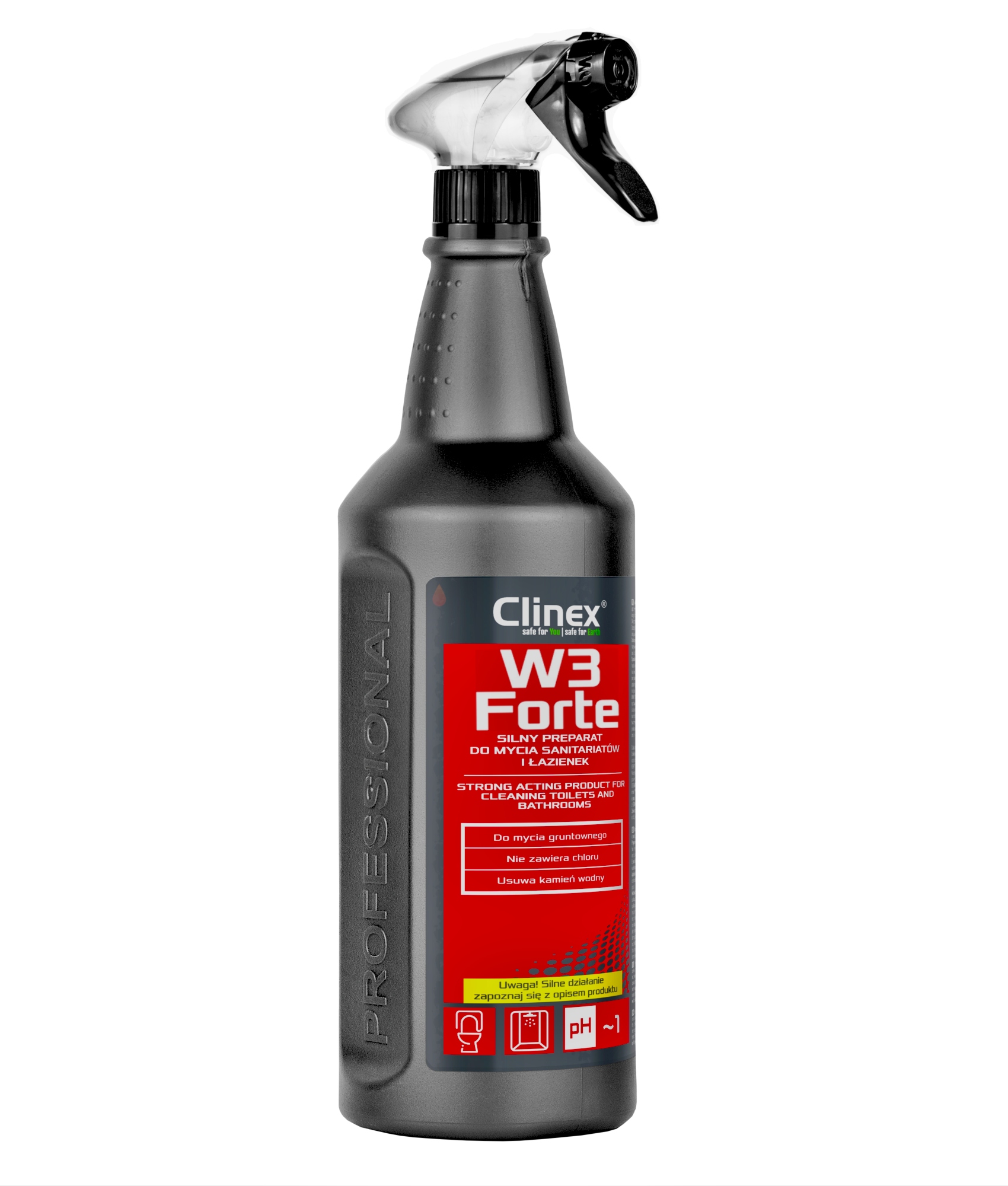 

Clinex W3 Forte, Gruntowne mycie łazienki 1L