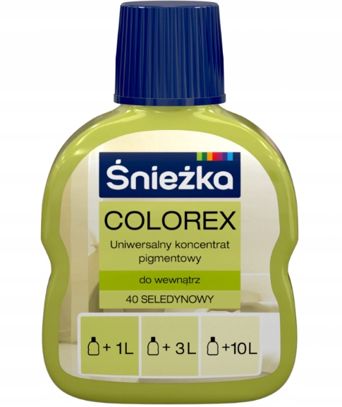 

Colorex Śnieżka Pigment Do Farb 100ml Seledynowy