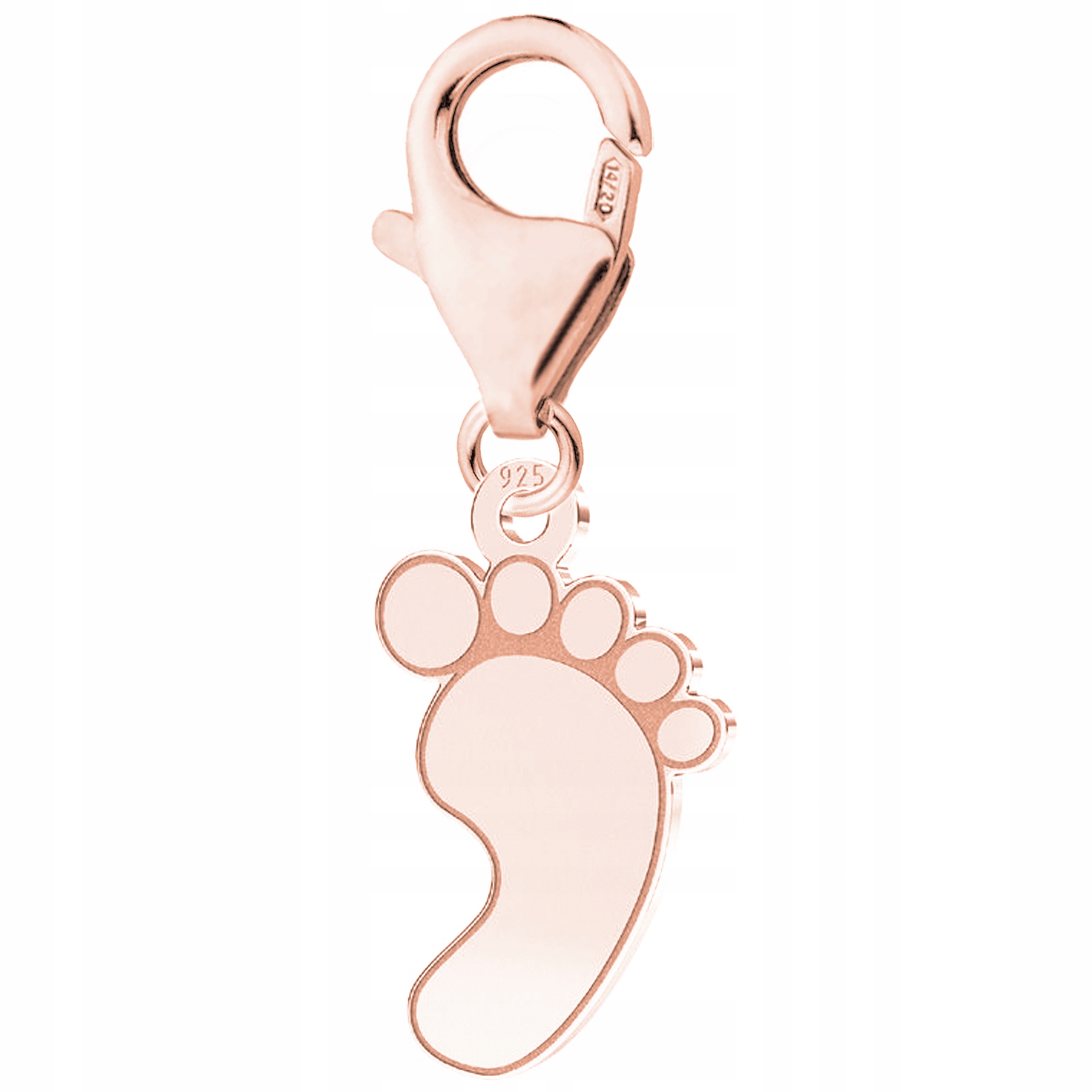 Přívěsek Pozlacená dětská noha Rodina dětská noha Stříbro 925
