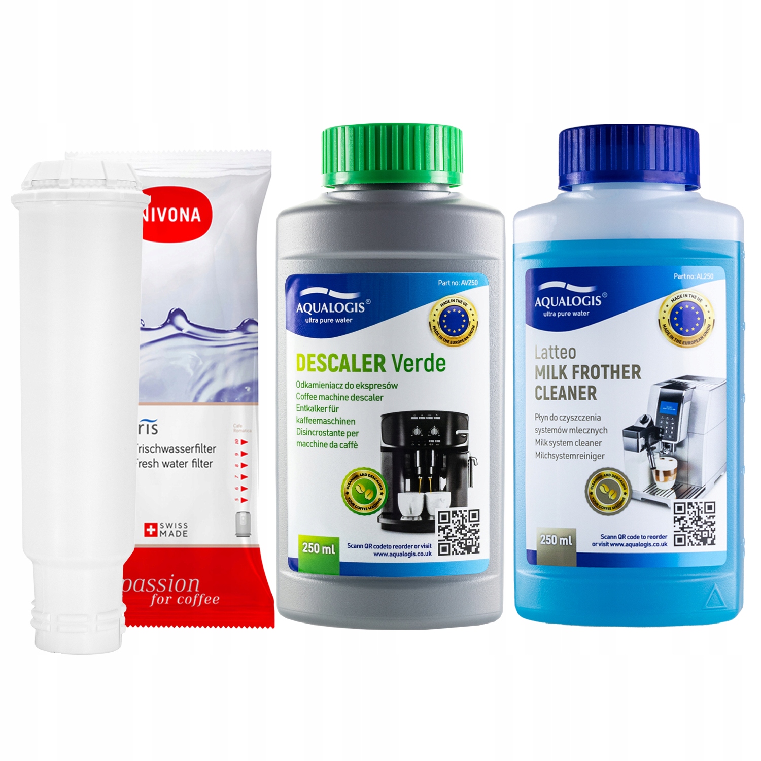 Filtr do kávovaru Nivona Tekutina Latteo a Odvápňovač 250 ml