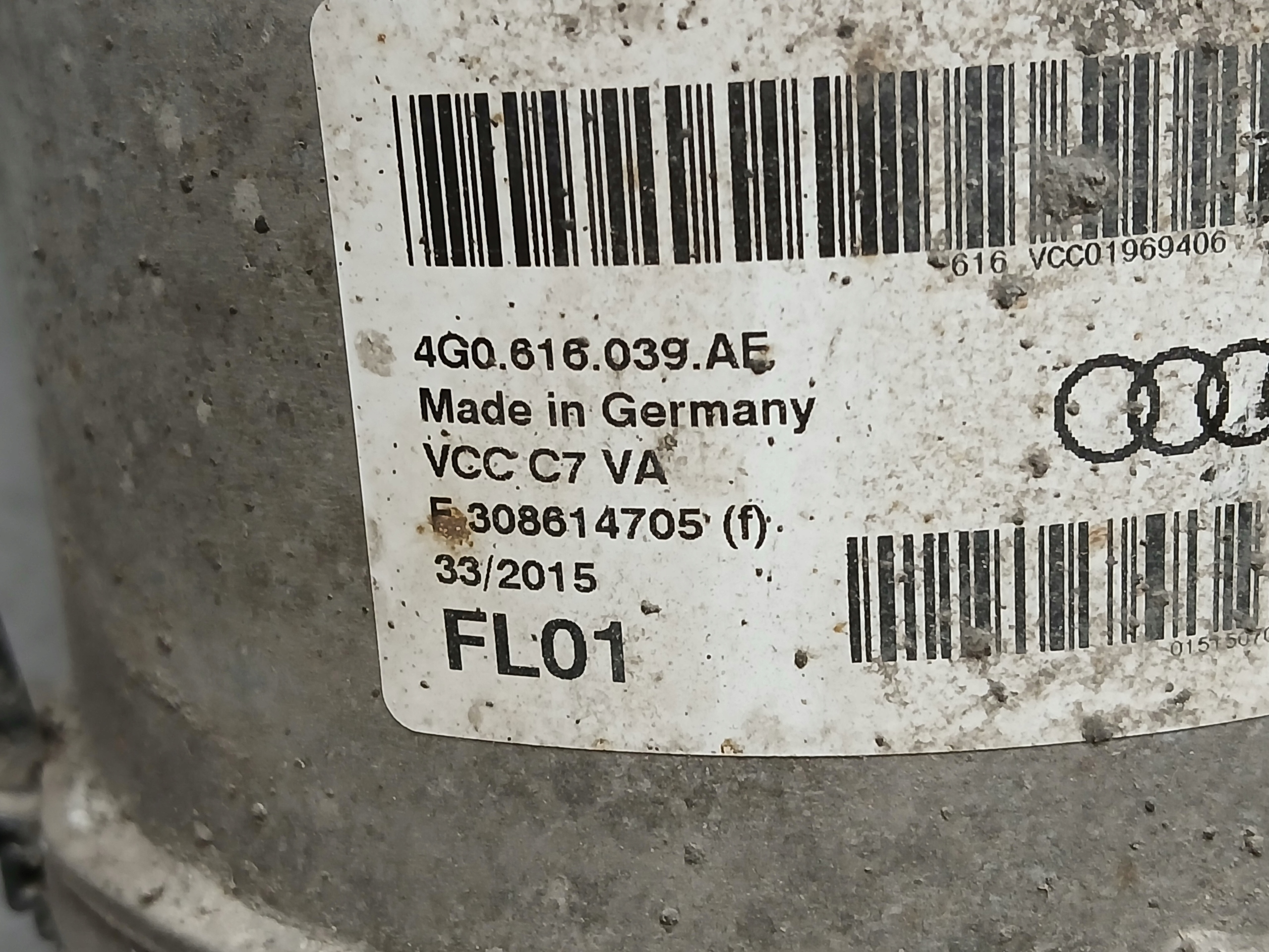 shock absorber PNEUMATYCZNY front AUDI A7 4G0616039AE