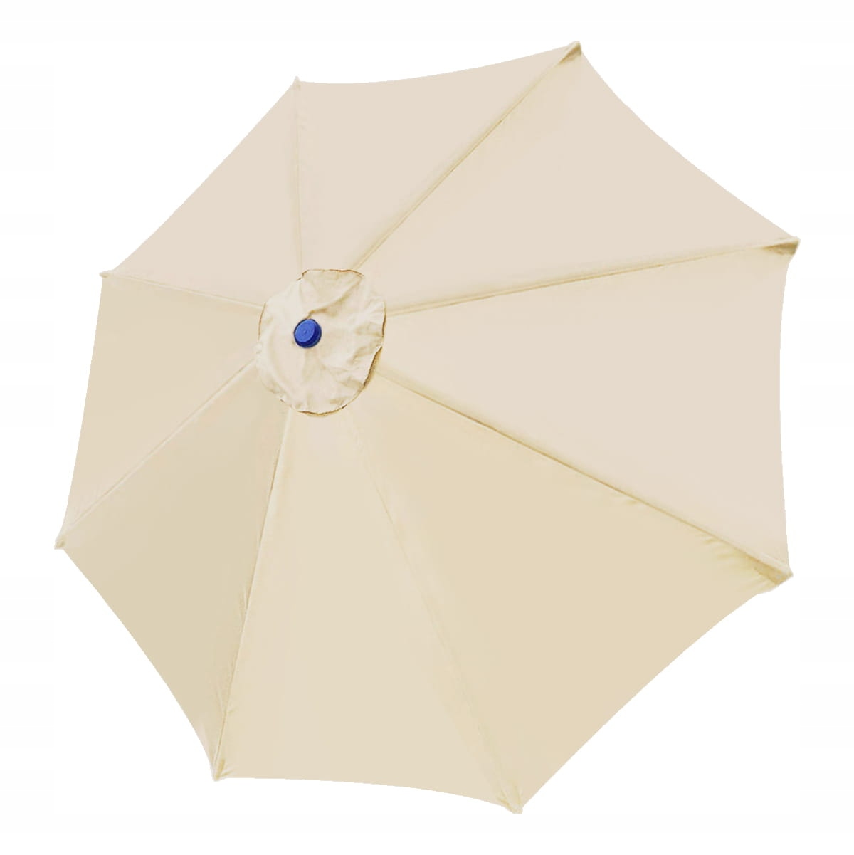 Poszycie Wymienne Materiał Parasol Ogrodowy 350 cm 8 Ramion Grafitowy Beż