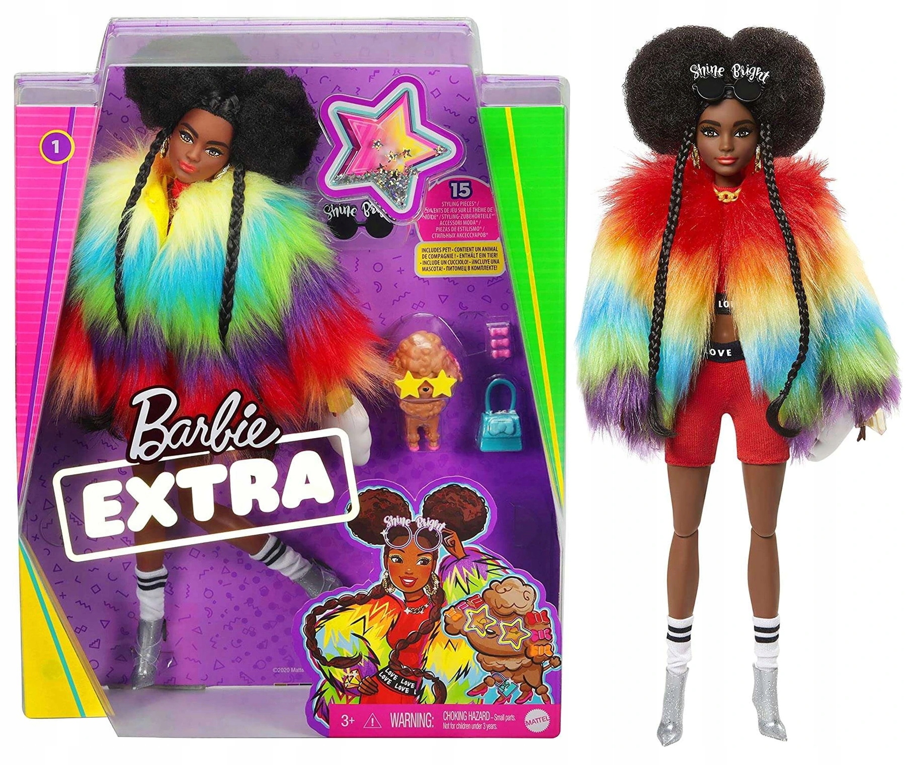 

Barbie Extra Modna Lalka I Zwierzak GRN27 GVR04